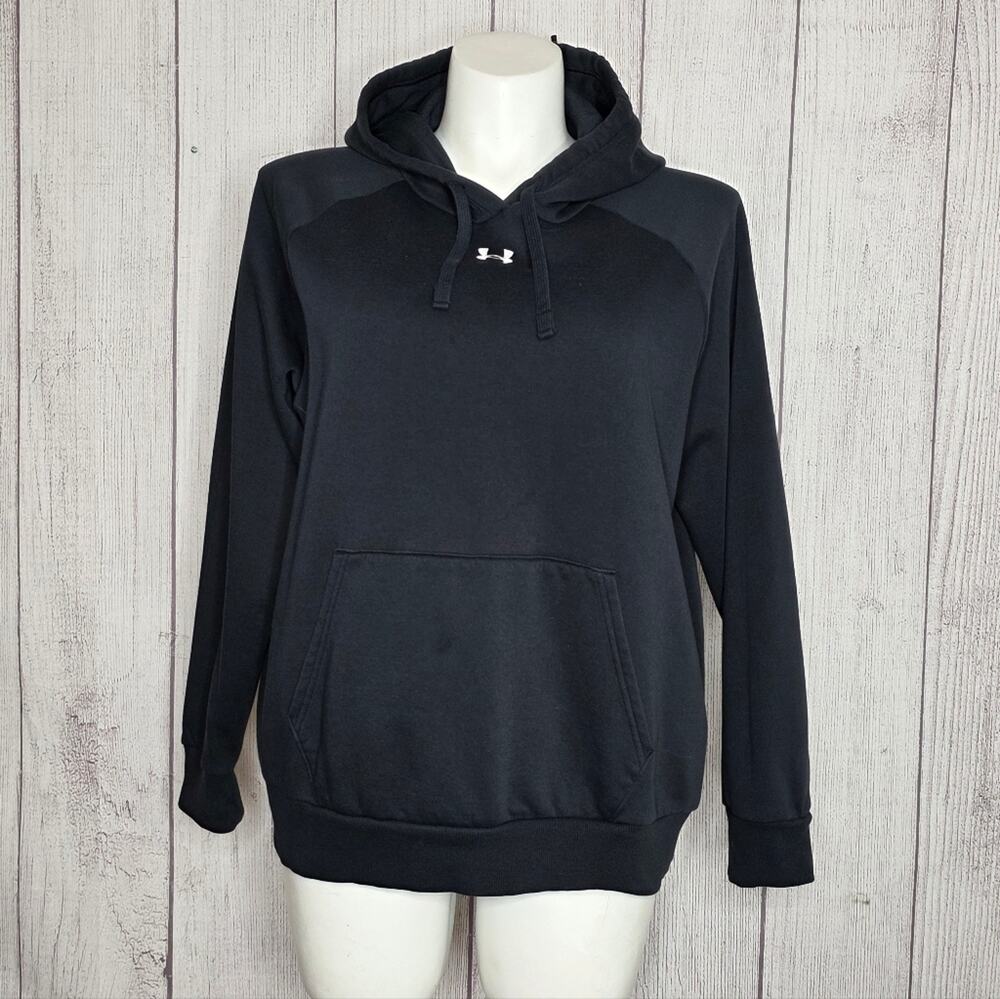 Under Armour Black Pullover Hoodie Women’s XL | Fleece Sweatshirt